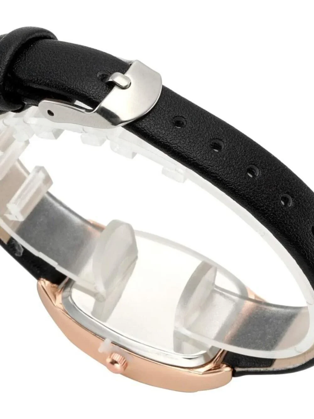 Womens Ladies Fashion Leather Wrist Watch Rectangle Elegant Simple Dial Analog Q